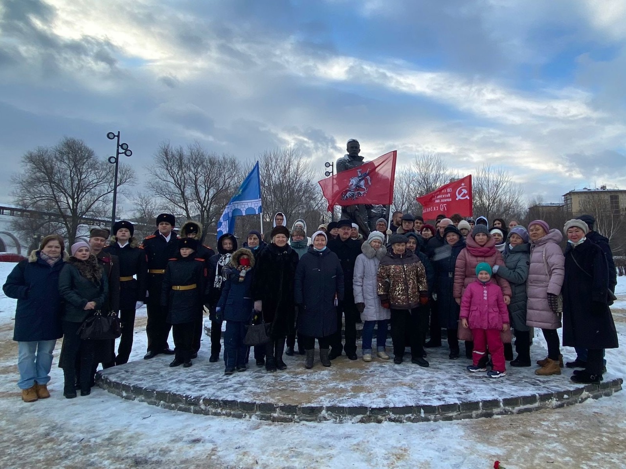 В Ростокине в честь 80-летия контрнаступления нашей армии под Москвой почтили память погибших в годы войны